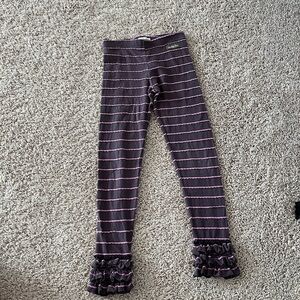 Matilda Jane Purple and Pink Ruffle Leggings